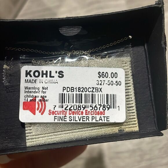 The Silver Lining Heart Cubic Zirconia Pendant - Picture 4 of 5